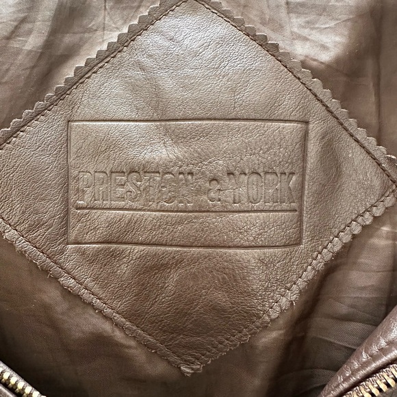 Preston & York Brown Leather Men’s Jacket - Picture 3 of 7